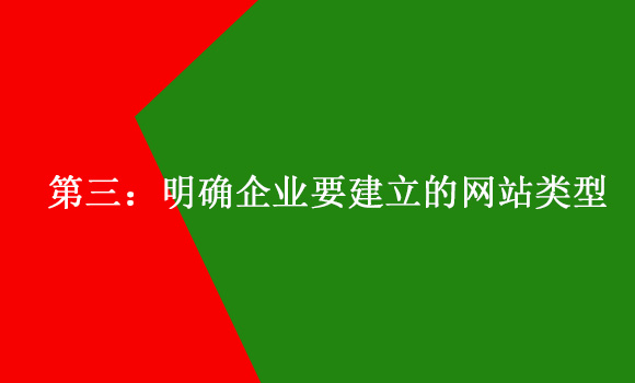 如何建設(shè)一個標準的企業(yè)網(wǎng)站第三:明確企業(yè)要建立的網(wǎng)站類型